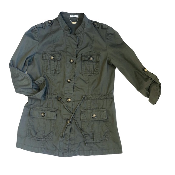 Fashion Army Green Army Jacket 100% Cotton - Picture 2 of 13